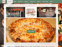 Tablet Screenshot of basilespizza.com